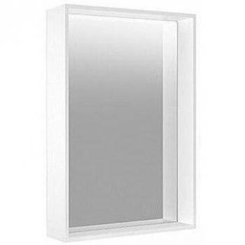 Espejo Luminoso Keuco Plan S 460x850x105 mm, Color de Luz Regulable, Calefacción de Espejo, Aluminio Anodizado Plata