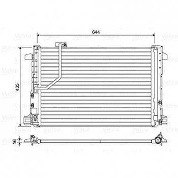 Condensador de aire acondicionado VALEO 814044, tipo: condensador, características: compatible con sistemas de aire acondicionado, fabricado por Valeo, número de parte 814044