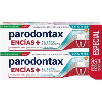 Parodontax Encías + Aliento Extra Fresh Pasta Dentífrica Duplo 75ml + 75ml