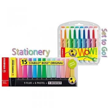 Stabilo Boss Executive resaltador, Stationary + To Go Set