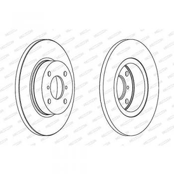2x FERODO Disco de freno DDF1148 para AGILA (A) (H00