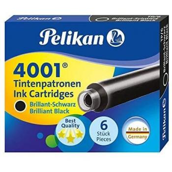 Pelikan 154315 - Caja 6 cartuchos tinta, color negro