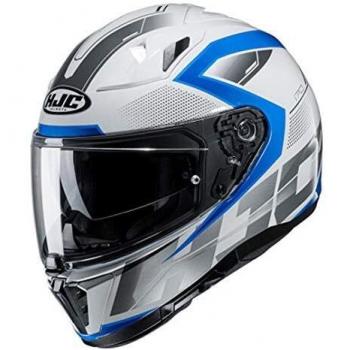 Casco de moto HJC i70 ASTO MC2, Blanco/Azul, S