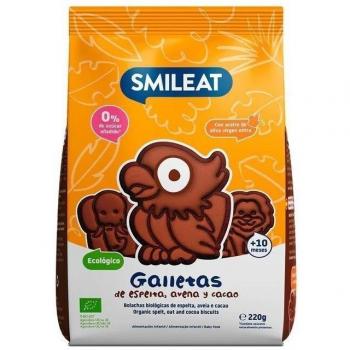 Galletas Ecológicas de Espelta, Avena y Cacao Smileat 220g