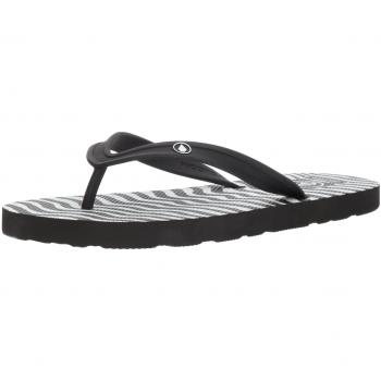 Volcom Recliner SNDL Beige Zehentrenner, Chanclas para Hombre, Negro