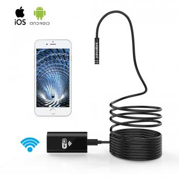 pancellent WiFi endoscopio Wireless boroscopio 2.0 Mega Pixeles HD inspección cámara rígida Serpiente Cable