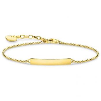 Thomas Sabo Classic Gold Engravable Bar Bracelet A1974-413-39-L19V