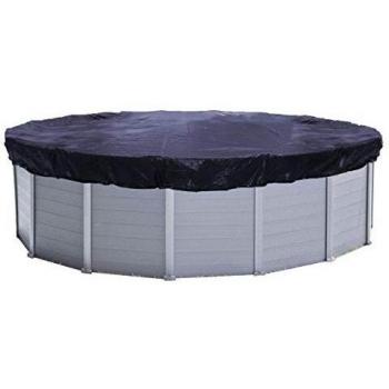 Cubierta Solar de Invierno Redonda Quick Star 200g/m² para Piscinas de 366 a 400 cm - Diámetro 460 cm - Color Negro