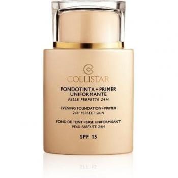 Collistar Even Finish Foundation+Primer 24h Perfect Skin foundation and primer SPF 15 shade 1 Ivory 35 ml