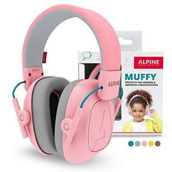 Alpine Muffy Kids Hearing Protection - Pink, Noise Reduction 25 dB
