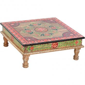 Mesita auxiliar DKD Home Decor Multicolor Madera Mango MDF 41 x 40,5 x 16 cm
