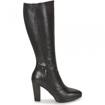 Bota Nero I308900D Negro 40 Mujer NERO GIARDINI Botas de Cuero con cierre lateral y suela antideslizante