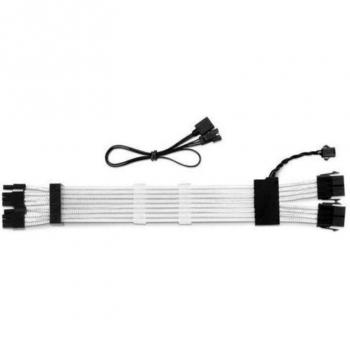 Sharkoon Shark Xtend 16 Cable Alargador de Fuente a VGA con Iluminación RGB, 30cm, 2x6+2 Pines
