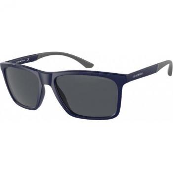 Emporio Armani EA4170 Matte Blue Rectangular Men's Sunglasses