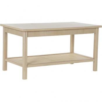 Mesa de Centro DKD Home Decor 90 x 50 x 46 cm Natural Aluminio Madera MDF