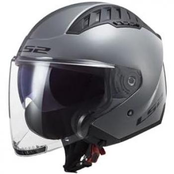LS2 Casco Jet OF600 Copter II Gris Nardo, tamaño L, color gris nardo