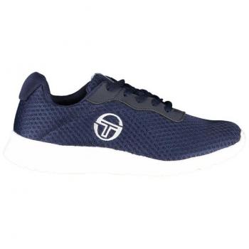 Sergio Tacchini Embroidered Contrast Athletic Sneakers for Men - Size 7 US (EU40), Blue
