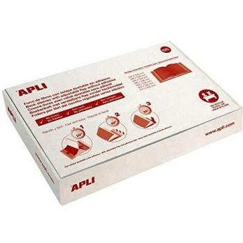 100 Forros Transparente Sin Adhesivo y Solapa Autoajustable 220mm Apli 12485