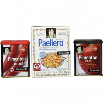 Carmencita Pimentón Dulce, Pimentón Picante y Paellero - 1 Paquete