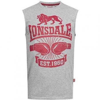 Camiseta Sin Mangas para Hombre Lonsdale Cleator Gris