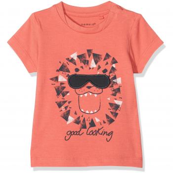 NAME IT Nbmgamin SS Top, Camisa Manga Larga para Bebés, Naranja