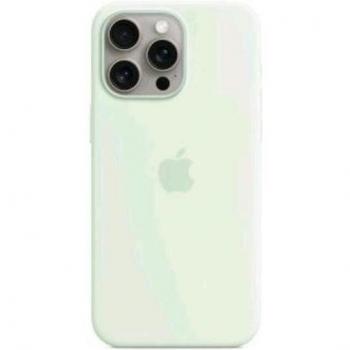 Funda de silicona con MagSafe para el iPhone 15 Pro Max, Menta suave