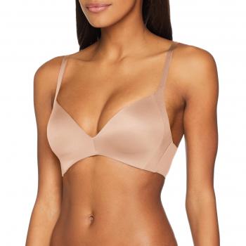 Triumph Women's Padded Wireless Bra - Body Make-Up Soft Touch in Neutral Beige, Size 80A