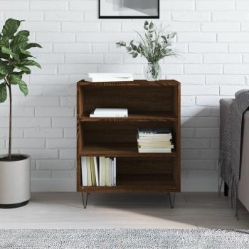 Aparador de madera de ingeniería marrón roble 57x35x70 cm - Mueble de Almacenaje para Salón, Buffet, Armario Auxiliar y Armario de Almacenamiento