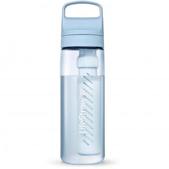 LifeStraw Go Series 22 Oz Water Bottle w/Filter, Icelandic Blue, 22oz, LGV422BLWW