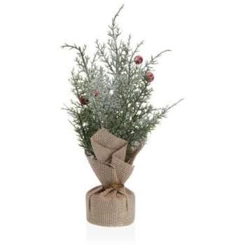 Planta Decorativa Versa Lino Metal Plástico Cemento 12 x 31 x 12 cm