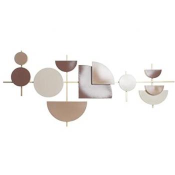 Decoración de Pared DKD Home Decor Blanco/Rosa Dorado Rosa claro Moderno Scandi 30 x 40 cm 110 x 6,4 x 49 cm