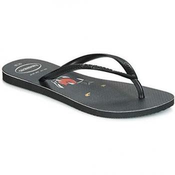 HAVAIANAS Slim Animal Print Chanclas Femmes Negro - 35/36 - Chanclas
