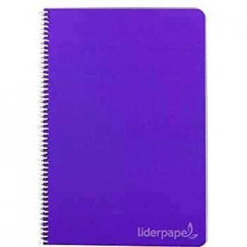 CUADERNO ESPIRAL LIDERPAPEL CUARTO WITTY TAPA DURA 80H 75GR LISO SIN MARGEN COLORES SURTIDOS