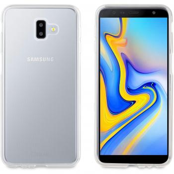 Muvit Cristal Soft - Pack de Carcasa y Protector Pantalla para Samsung Galaxy J6 Plus