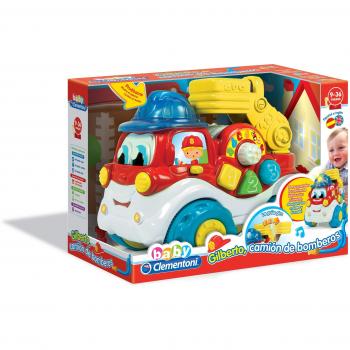 Clementoni Baby - Gilberto, Camión de Bomberos Educativo