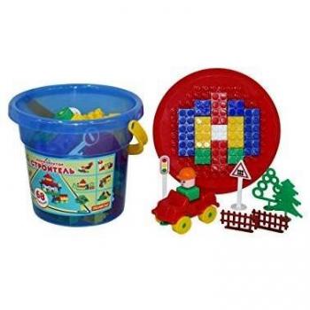 Polesie Juego de construcción de Juguete de construcción-68 Piezas, Multicolor