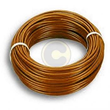 Cable eléctrico unipolar flexible marrón 1x1,5 mm - 100 metros