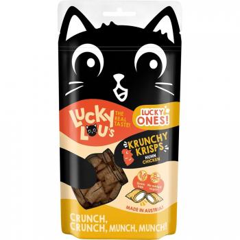 Lucky Lou Krunchy Krisps snacks para gatos - Pollo (60 g)