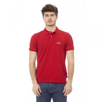 Baldinini Trend Red Cotton Polo Shirt - XXL