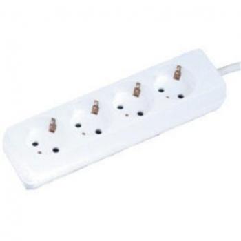 Base de 4 tomas con toma de tierra 3 mts Electro DH 36.220/3