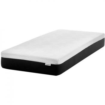 Colchón de látex medio 90 x 200 cm con funda extraíble y cremallera Cozy
