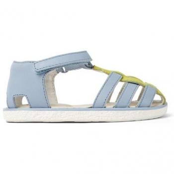 CAMPER Miko - Sandals for First walkers - Blue/Green, Size 26, Smooth Leather