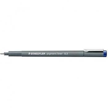 Staedtler Pigment liner 0,3 mm), color azul