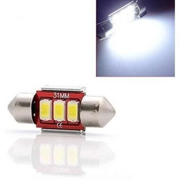 Ligh tec24 ® LED 31 mm 3 SMD 5730 C5 W festón interior iluminación Canbus 6000 K