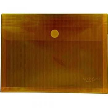Grafoplás 04872960 － Sobres plástico tamaño folio+ con fuelle － 5 unidades color amarillo