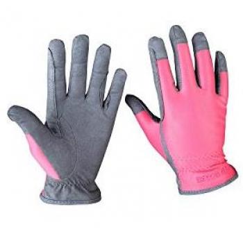 Red Horse adultos guantes elástico, rosa