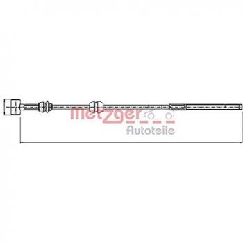 Cable de freno de mano METZGER 11.5760 para Opel Combo, con características de alta calidad y durabilidad