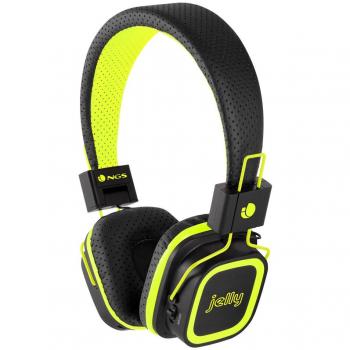 NGS Artica Jelly Bluetooth 2.1 Stereo Foldable Headphone - Yellow/Black