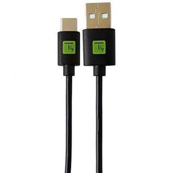 Cable USB 2.0 Macho a Macho Tipo A - Tipo C (0,1 m) Negro