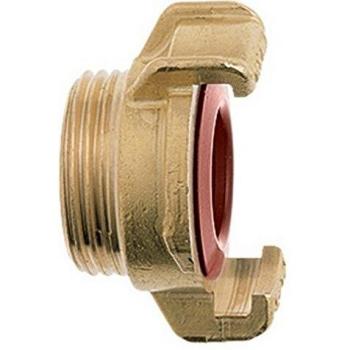 Conector roscado GEKA Plus K de latón con rosca exterior 1